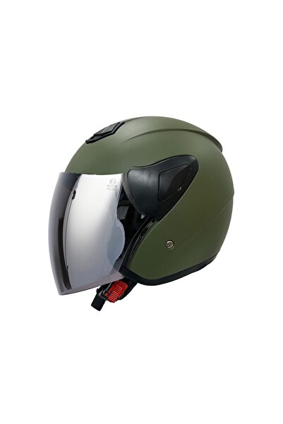 Sway SW 733 Mat Yeşil Yarım Kask