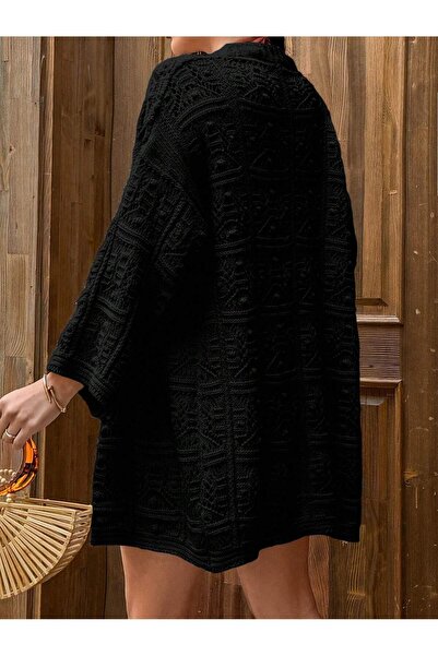 Rönesans Butik NOHUT DESENLİ AJURLU HIRKA