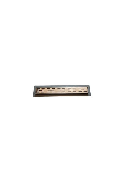 TEMPOLINE Recessed shower channel with stainless steel grate 50 cm, height adjustable, 360 degree reversible