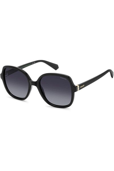 Polaroid Ochelari de soare polarizați pentru femei Pld 4177/s/x 807/wj, plastic, negru, 52 mm