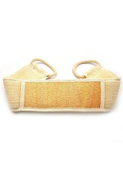 xdeonss Natural Pumpkin Fiber Bath Hammam Long Back Pouch with Rope Handle 11x71 cm.