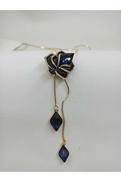 Alsade الكورية نمط الزركون حجر زهرة سلسلة طويلة قلادة