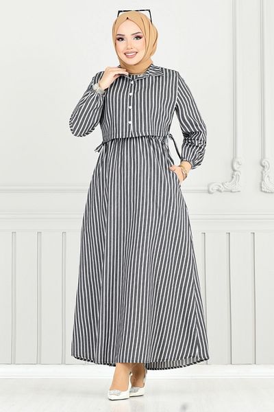 ModaMerve Φόρεμα Bolero Look 4735ZNK903-M Μαύρο