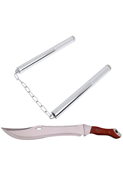 Depox Sada loveckých mačet, Knife of Mind, nerezová ocel, stříbrná, 46 cm a k...
