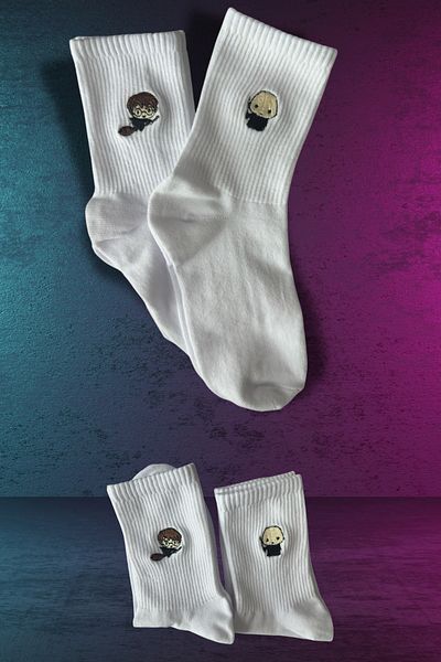 AYDK Harry Potter Lord Voldemort Collectible White Summer Winter Socket Cotton Unisex Socket Socks Set