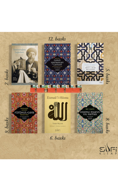 Sufi Kitap Esmaül Hüsna,Fütuhul Gayb,Erdemli İnsanın Yol Haritası,Ruhun Hasta...