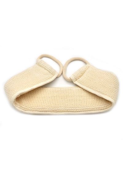 xdeonss Natural Pumpkin Fiber Bath Hammam Long Back Pouch with Rope Handle 11x71 cm.