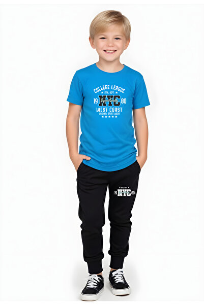 FYK KİDS Boy's 3-Piece T-Shirt-Training Suits