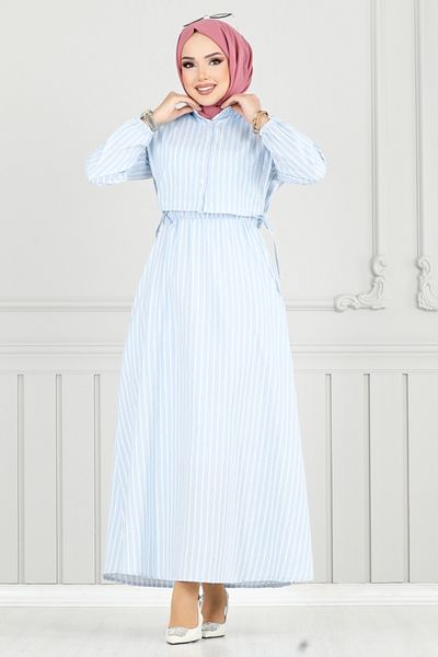 ModaMerve Φόρεμα Bolero Look 4735ZNK903-M Baby Blue