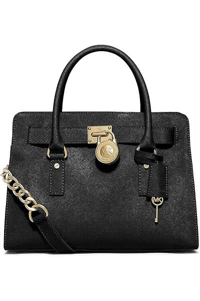 Michael Kors Hamilton Luggage Leather Large Satchel Bag