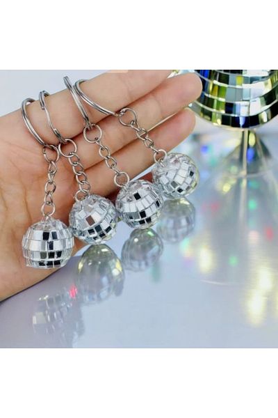 ÇİLEKHOMEAVM Disco Ball Keychain - 3 cm (1 Pc)