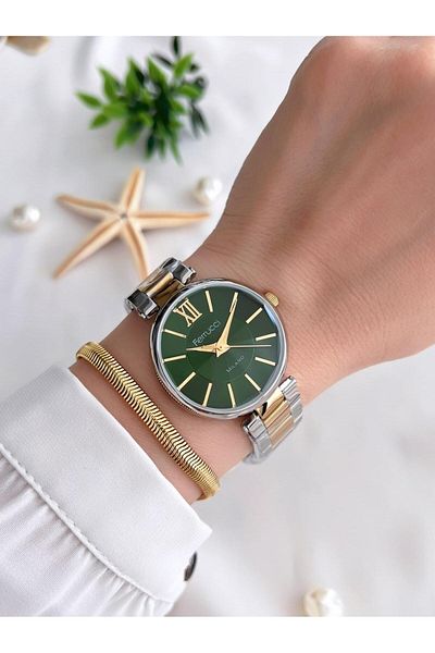 Ferrucci Women Wrist Watch+Bracelet Special Series Steel Cord Blackening Color Does Not Throw Vs.Blkt.0305