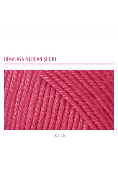 Himalaya Mercan Sport Πλεκτό Νήμα 101-26 Φούξια