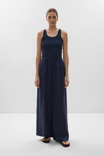 Oysho 100% Linen Straight Cut Wide Pants