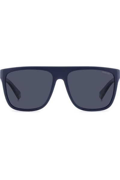 Polaroid Ochelari de soare polarizați pentru bărbați Pld 2162/s Fll/c3 58, plastic, albastru, 58 mm