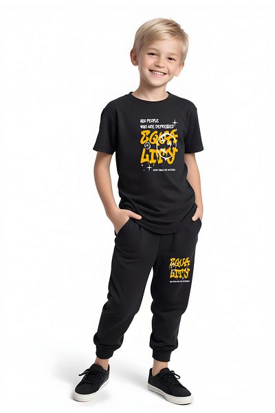 FYK KİDS Boy's 3-Piece T-Shirt-Training Suits