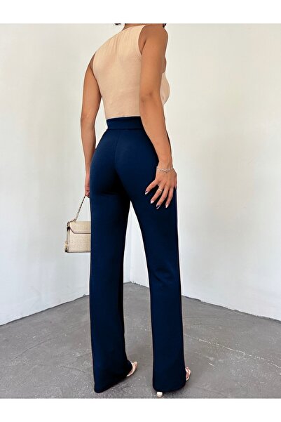 HİJABAYA Брюки Benorra з ґудзиками та еластичною стрічкою - Laci