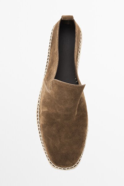 Massimo Dutti Kalın süet espadril