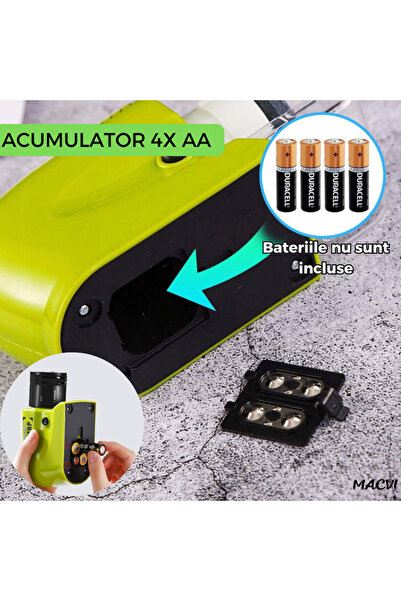 MACVI Macvi® Electric Sharpener for Knives, Scissors, Screwdrivers, Green, 13 x 8 x 5 cm