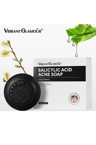 Vibrant Glamour Acne Soap with Salicylic Acid – 100 Grams by Vibrant Glamour