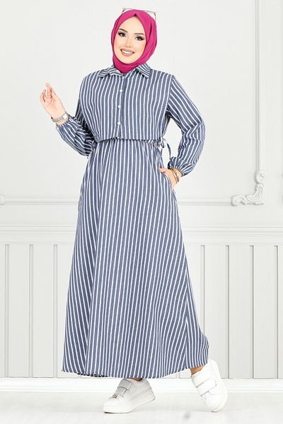 ModaMerve Φόρεμα Bolero Look 4735ZNK903-M Navy