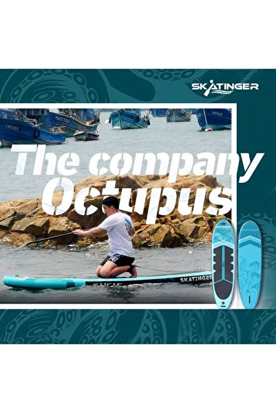 Skatinger 3 Yıl Garantili Sup Board Octopus Yoga Board 335x86x15 Stand Up Paddle Board Ultra Geniş Ve Stabil