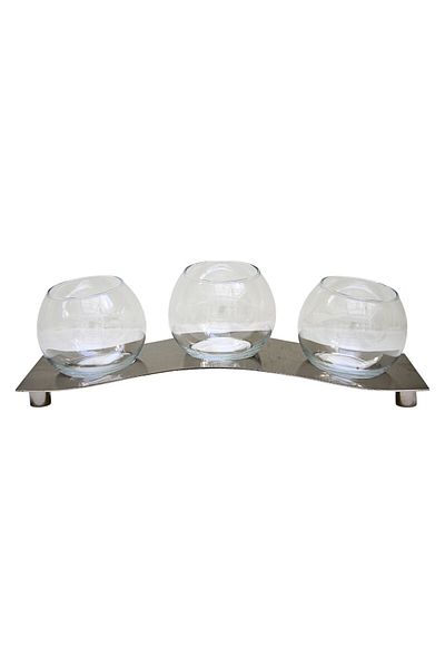 ANTEPSEPETİ 3-Piece Glass Presentation Bowl