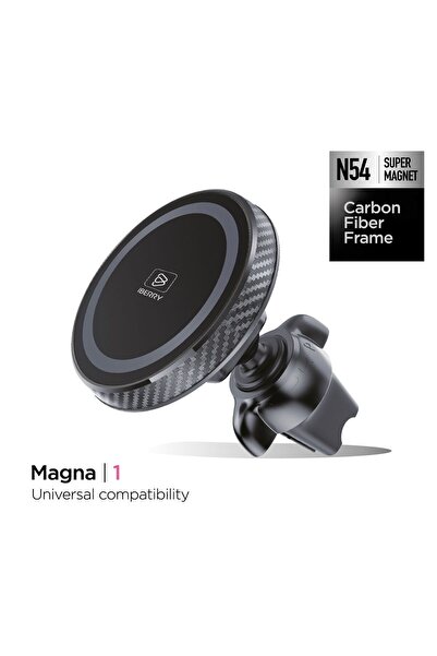 İBERRY İBERRY MAGNA1 KARBON KLİPSLİ MANYETİK ARAÇ İÇİ TELEFON TUTUCU