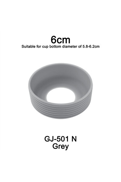 Choice12 N Grey 1Pc 6cm 15G 15 Colour Threaded Soft Silicone Cup Bottom Cover...