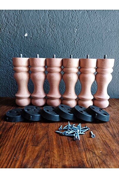 Dijital Bazar DİJİTAL BAZAR 15 CM 6 LI LALE HAM TORNA AYAK