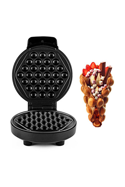 TOSCANA U 1000W Electric Pancake, Waffle and Pancake Maker with Non-Stick Surface, 30 Pieces