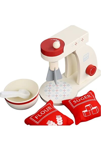 Malvys Set de joacă din lemn Malvys, Mixer pentru Micul Bucătar, 5 piese