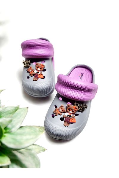 AkınalBella Eva Loop Cute Bear Sticker Sea, Pool, Beach Slippers