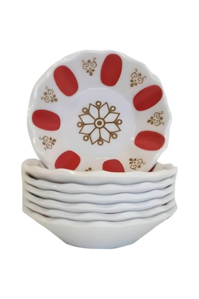 Vipinox 20Pcs Thick Melamine Authentic Traditional Tea Plate Cafe Restaurant Wholesale Tea Plate