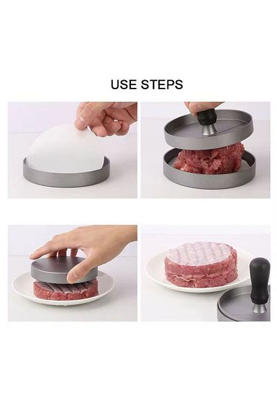 Cooker Metal Hamburger Patty Press – Practical Meat Shaper