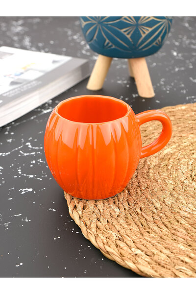 Sezka Life Seramik Turuncu Kabak Kupa