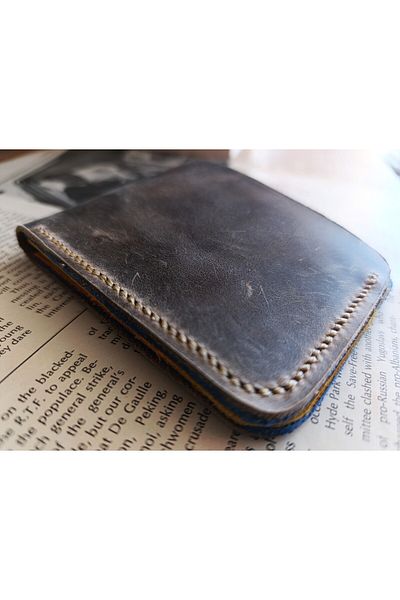 Mahfuz Real Leather Purely Handmade Wallet 22Cm*8Cm * 1 Bill Area 4 Card Compartments Zmr1