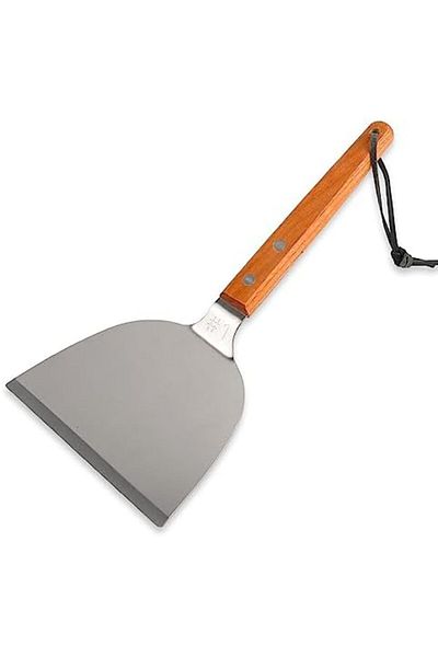 ALMUFARREJ Stainless steel scraper with wooden handle for pastry and grilling
