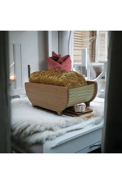 Süper Home Gondola Wooden Bread Bowl