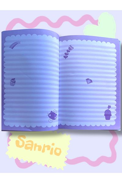 CNBYs Sanrio Character Soft 3D Cover 80 Sheets Special Agenda Notebook, Kuromi, My Melody, Cinnamaroll
