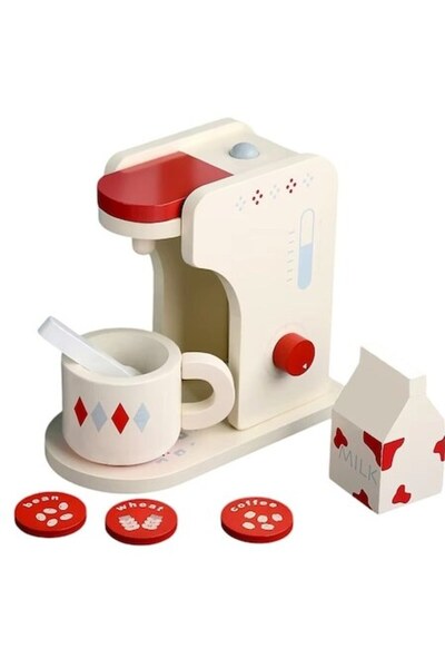 Malvys Set de joacă din lemn Malvys, cafenea pentru sufragerie, 8 piese