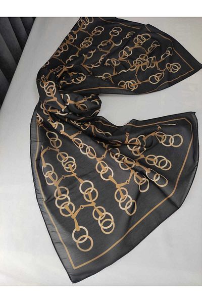 ALTUNTAŞ Women's Cotton Etnic Geometric Patterned Shawl