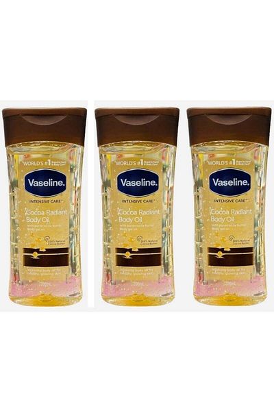 Vaseline Intensive Care Cocoa Radiant Body Oil 3 x 200ml