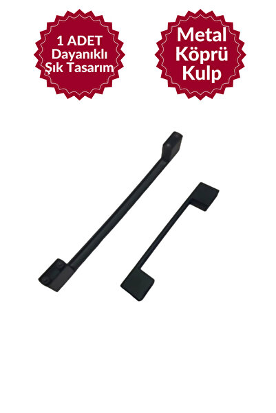 MKLAKS Köprü (Siyah) Metal 192Mm-160Mm Mobilya Çekmece Kulp Dolap – Dayanıklı...