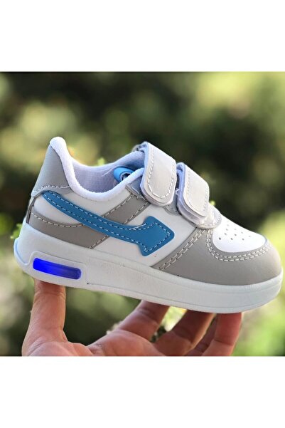 Pandalina Unisex 3 renk Işıklı Bebek ve çocuk Hafif Taban Sneaker yazlık ayak...