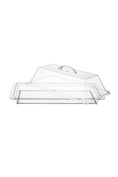 Dania Clear Acrylic Cake and Pastry Case with Lid 50*28 cm