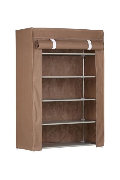 rexa رف أحذية من 5 طبقات، لون قهوة، 55×7×22 سم