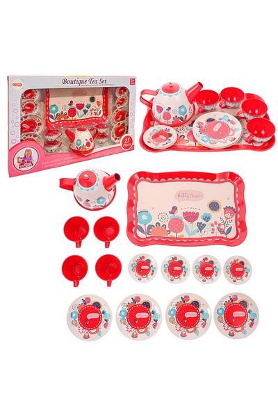 Art Tone Metal Tea Set Boxed 15 Pieces 3+