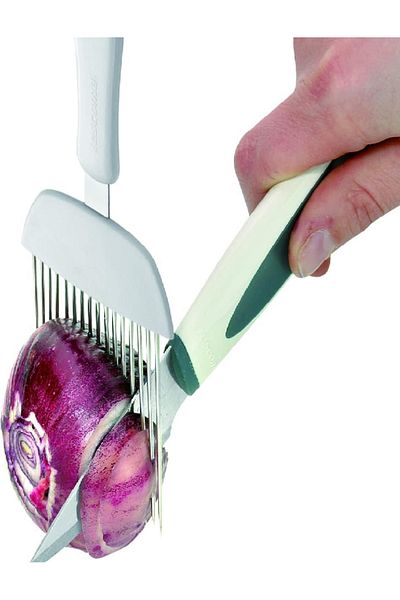 TESCOMA Presto Onion Holder – Safe & Easy Slicing Aid