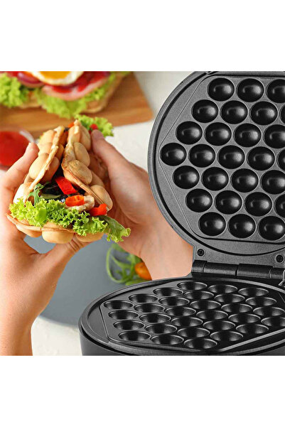 TOSCANA U 1000W Electric Pancake, Waffle and Pancake Maker with Non-Stick Surface, 30 Pieces